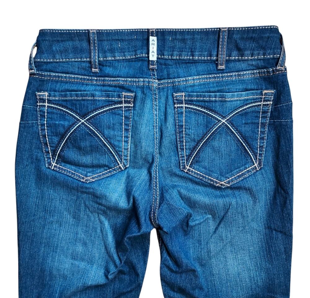 Ariat R.E.A.L. Perfect Rise Rosa Women's Bootcut Lita Blue Denim Jeans Size 12